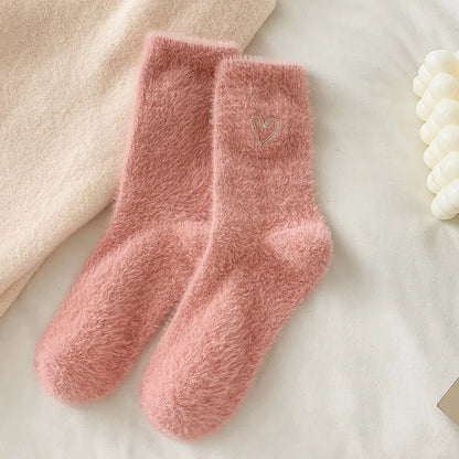Women's Thermal Velvet Socks – Soft patterned socks 🩷