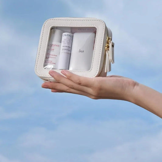✨ Mini Bolsa de Maquillaje Transparente – Compacta e Impermeable