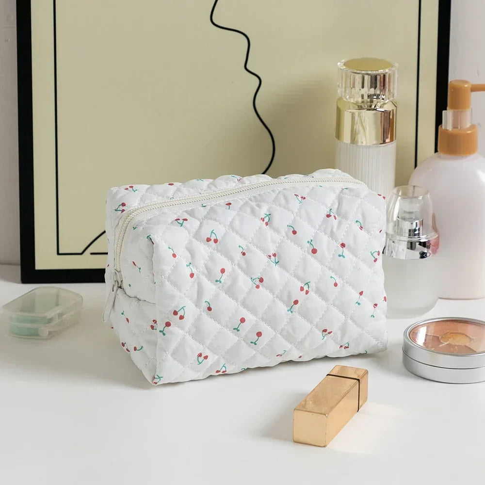 Trousse Maquillage Femme – Grande Capacité Compacte avec Fermeture Zip💐