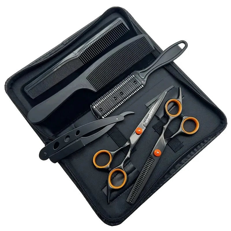 Kit de tijeras de peluquería de 6 pulgadas: tijeras profesionales de entresacar