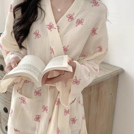 Robe de Chambre Femme – Style Japonais imprimé 🎀
