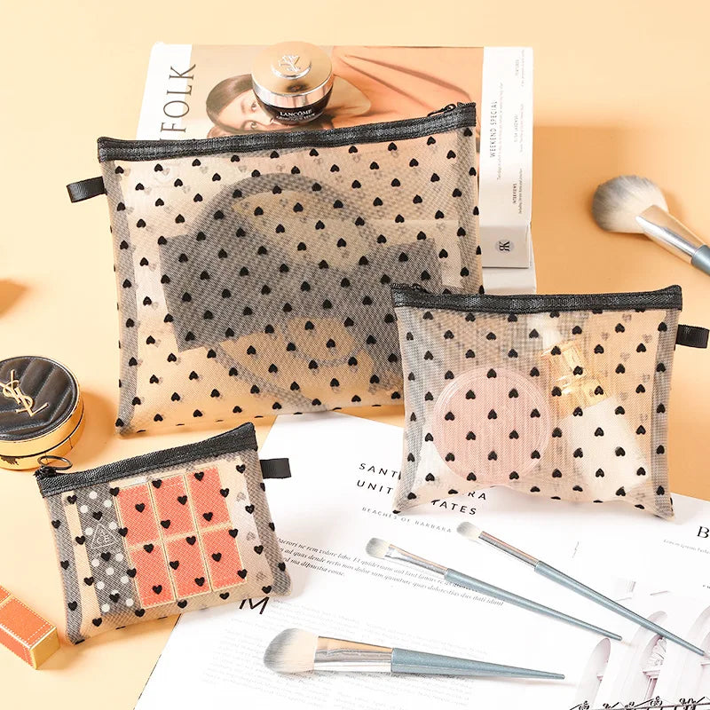 Trousse de Rangement - mini, petit et grande pochettes transparentes