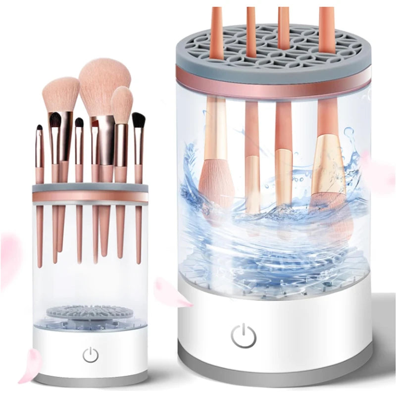 🧽💄 Nettoyeur de Pinceaux Maquillage Automatique – Nettoyage Profond en Un Clic