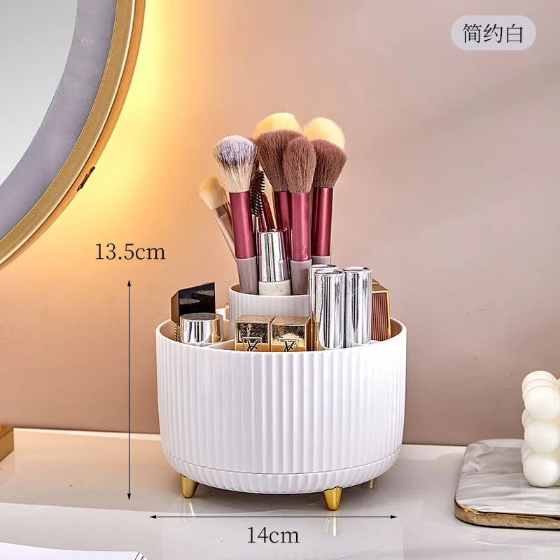 🧼🔄 Organisateur Rotatif 360° pour Maquillage – Support Cosmétique Compact