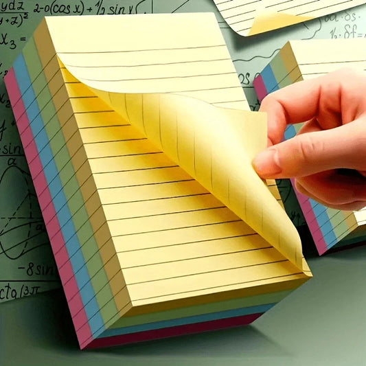 📚✨ 200 pegatinas de líneas de colores: notas autoadhesivas fáciles de usar