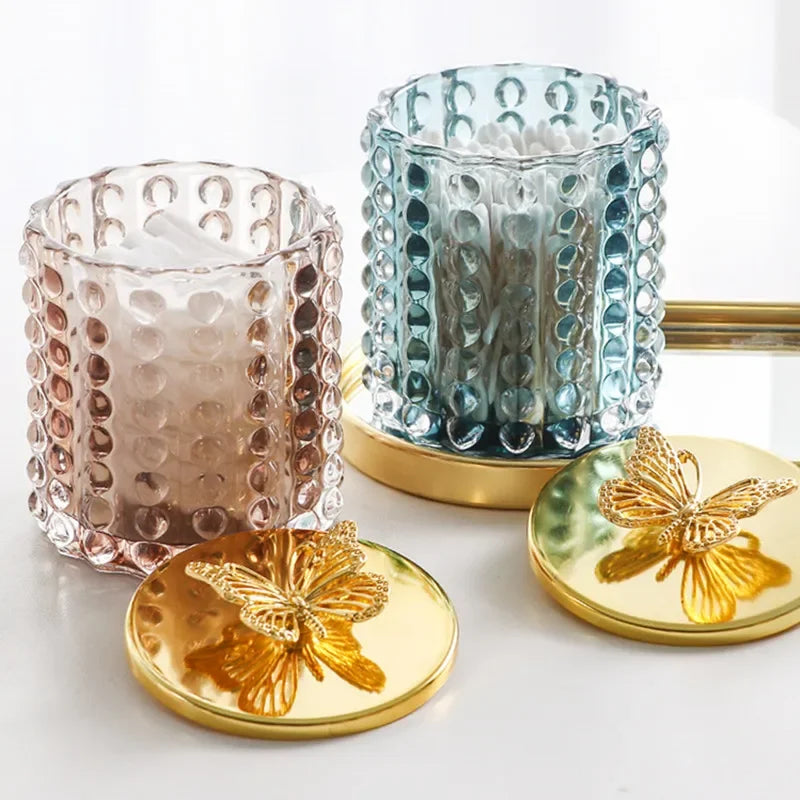 ✨🧴 Lujosa caja de cristal: elegante almacenamiento a prueba de polvo