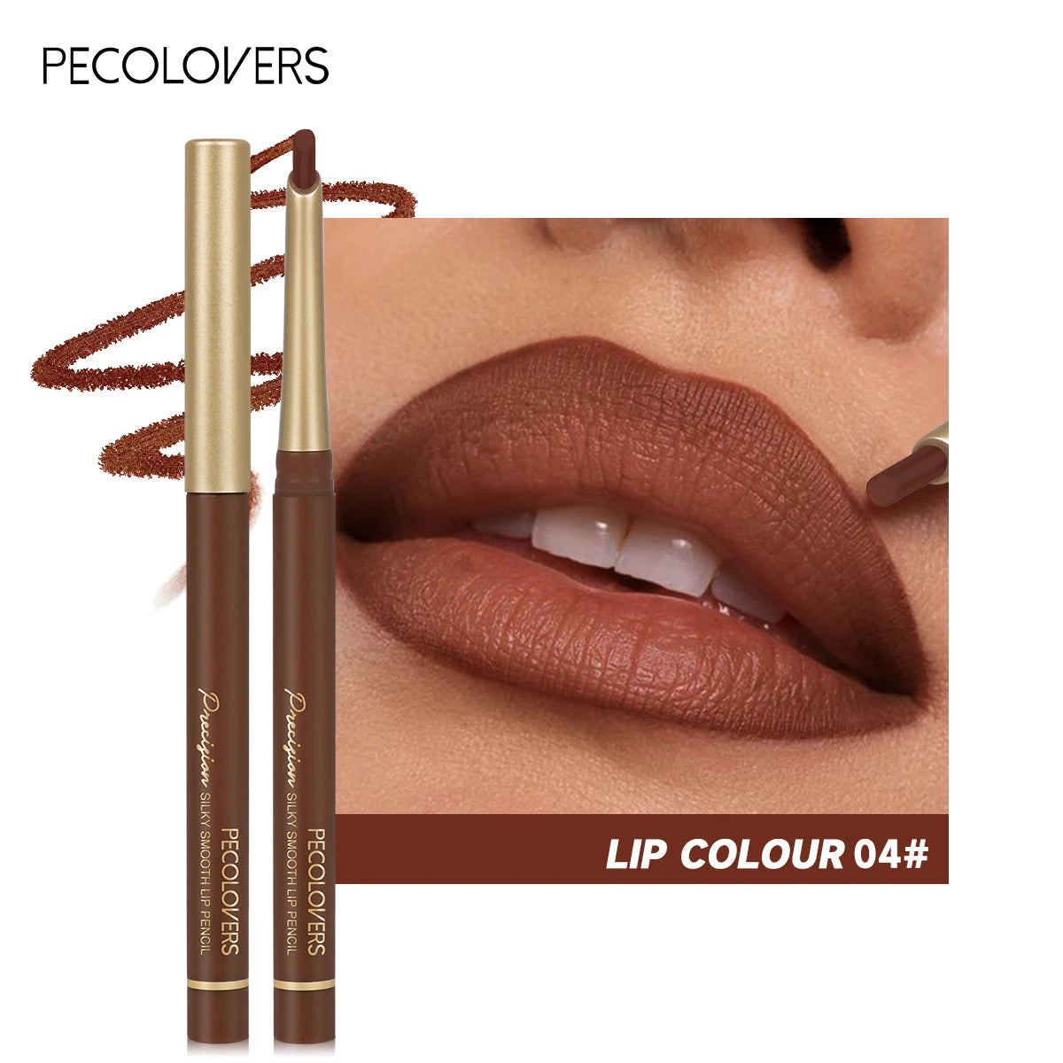 💄 Crayons à lèvres mats 6 couleurs – Contour naturel et longue tenue