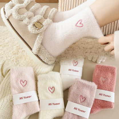 Women's Thermal Velvet Socks – Soft patterned socks 🩷