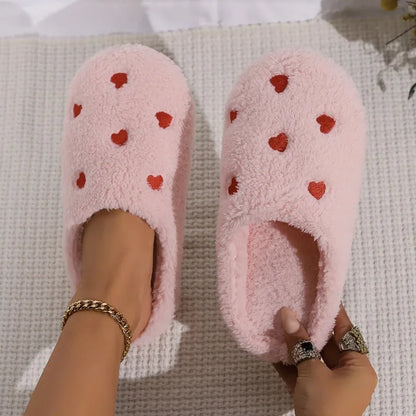 Pantoufles Femme - Peluche à motif 🩷