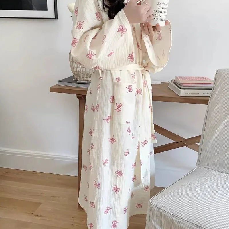 Robe de Chambre Femme – Style Japonais imprimé 🎀
