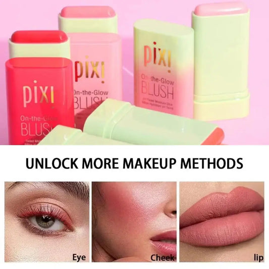 Stick Blush, Contour & illuminateurs – Crème mate, waterproof avec pinceau intégré