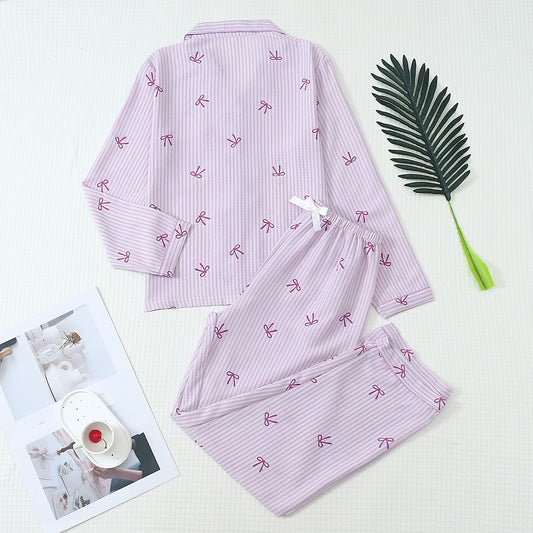 Pyjama - Haut à manches longues et pantalon à rayures 🎀