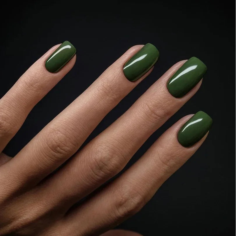 💅 Set de 24 uñas postizas cuadradas cortas – Colores pastel y brillantes
