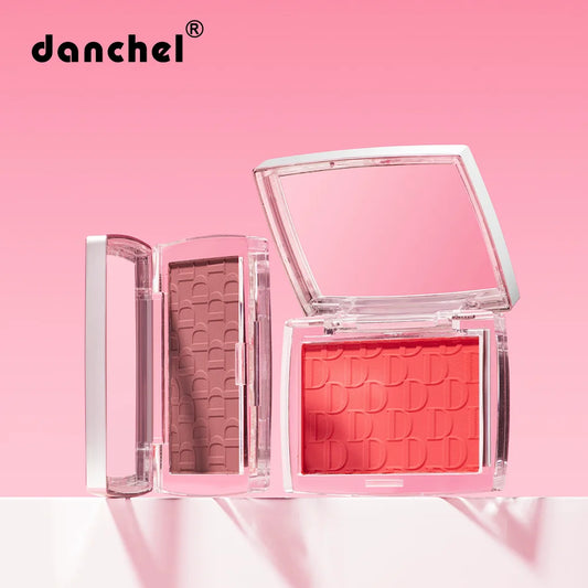 Palette de blush embossé 3D – Teintes rosées & brunes, effet bonne mine naturel