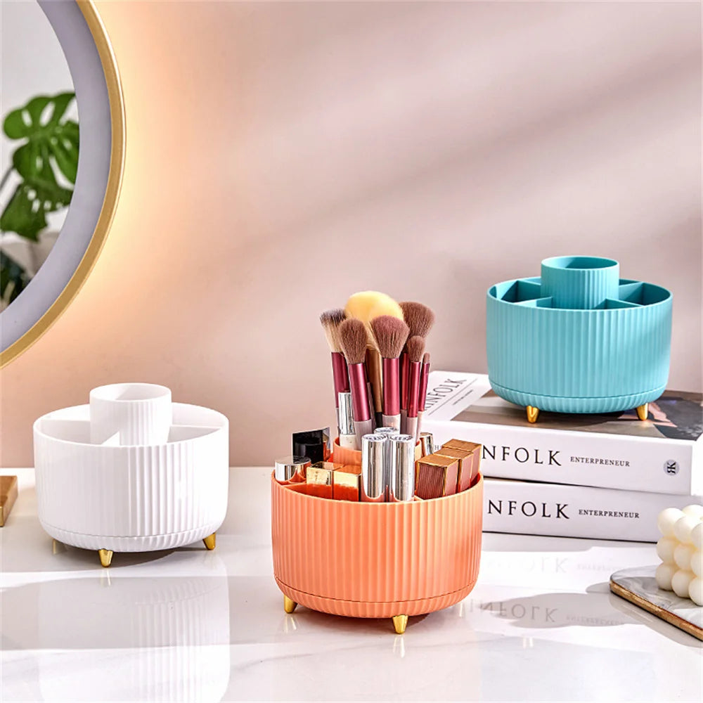 🧼🔄 Organisateur Rotatif 360° pour Maquillage – Support Cosmétique Compact