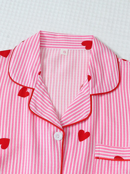 Pyjama - Haut à manches longues et pantalon à rayures ❤️