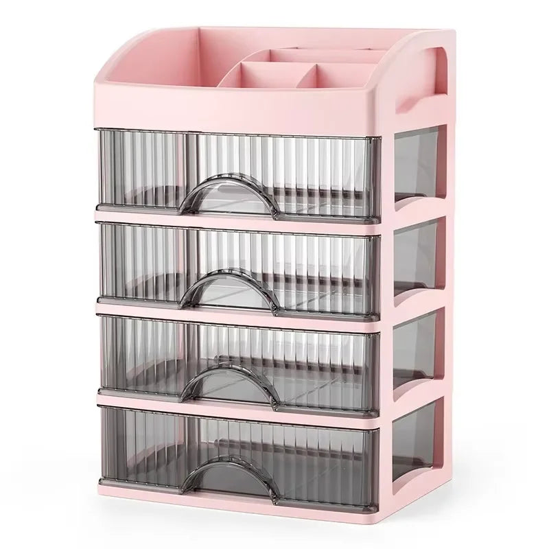 ✨🧼 Caja de almacenamiento ligera de lujo: cajones multicapa para maquillaje y joyas