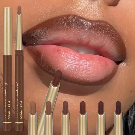 Lápices labiales mate de 6 colores: contorno natural y duradero