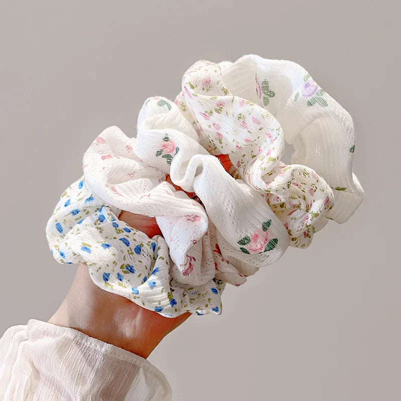 Lot de Chouchous pour cheveux femme imprimé 💐