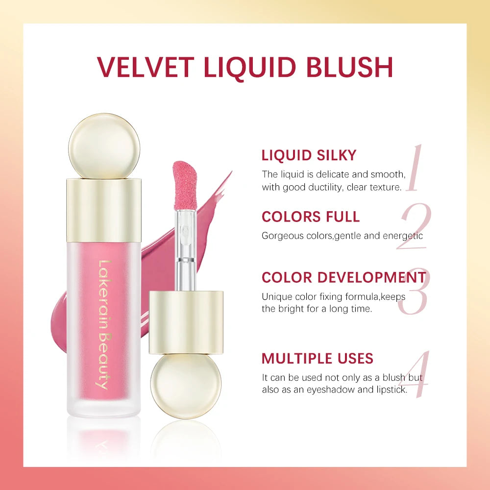 💗 Liquid Blush Stick – Natural matte finish, easy to blend cream texture