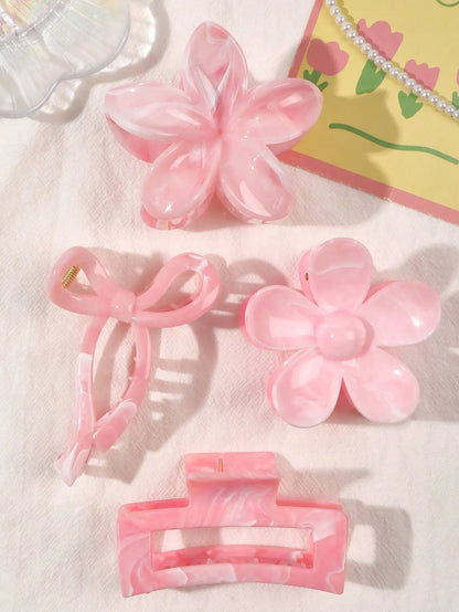 Pinces à Cheveux Femme  – Formes variés 🎀🩷🌸