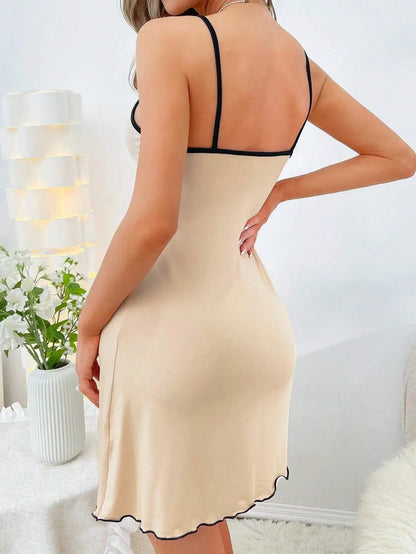 Nuisette Femme - Courtes à Bretelles Fine Imprimé 🧸