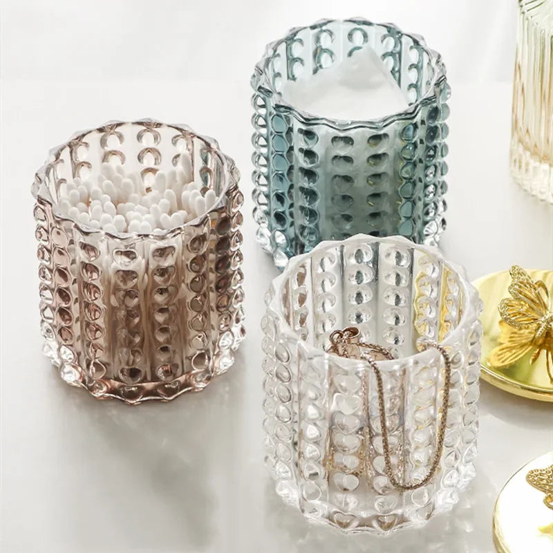 ✨🧴 Lujosa caja de cristal: elegante almacenamiento a prueba de polvo