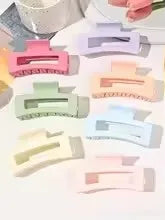 🧷 Pack de 12 clips rectangulares esmerilados: estilo simple y moderno
