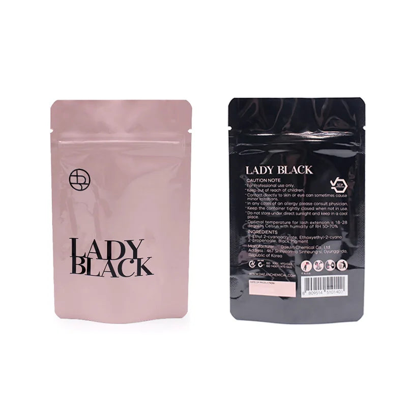 Pegamento Lady Black – Extensión de Pestañas Profesional 5 ml (Secado Rápido)