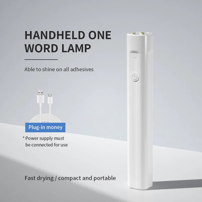 Mini lámpara de uñas UV/LED: portátil y recargable por USB