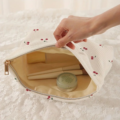 Trousse de Rangement velours côtelé – imprimé 🍒