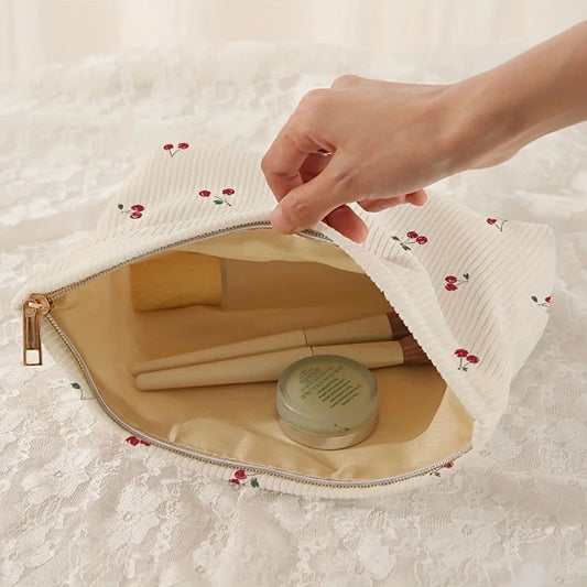 Trousse de Rangement velours côtelé – imprimé 🍒