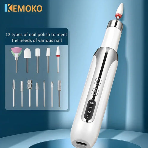 ⚙️ Kit Ponceuse Électrique pour Ongles – Manucure & Pédicure Professionnelle