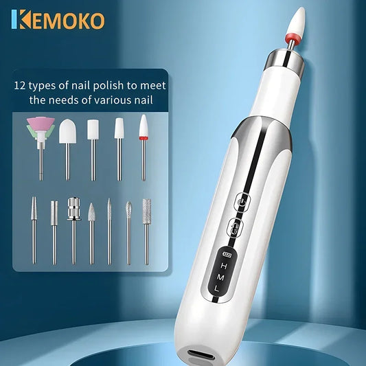 ⚙️ Kit de taladro eléctrico para uñas: manicura y pedicura profesional