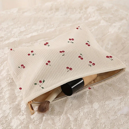 Trousse de Rangement velours côtelé – imprimé 🍒