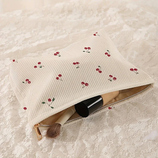 Trousse de Rangement velours côtelé – imprimé 🍒