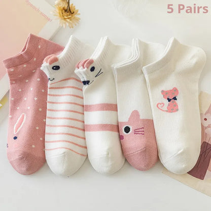 Chaussettes Femme - Courtes Motif 🐱