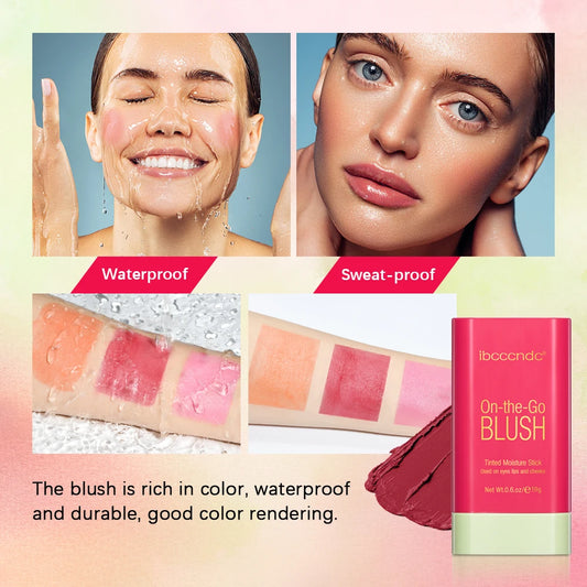 💗 Blush stick longue tenue – Fini mat & teintes rosées coréennes