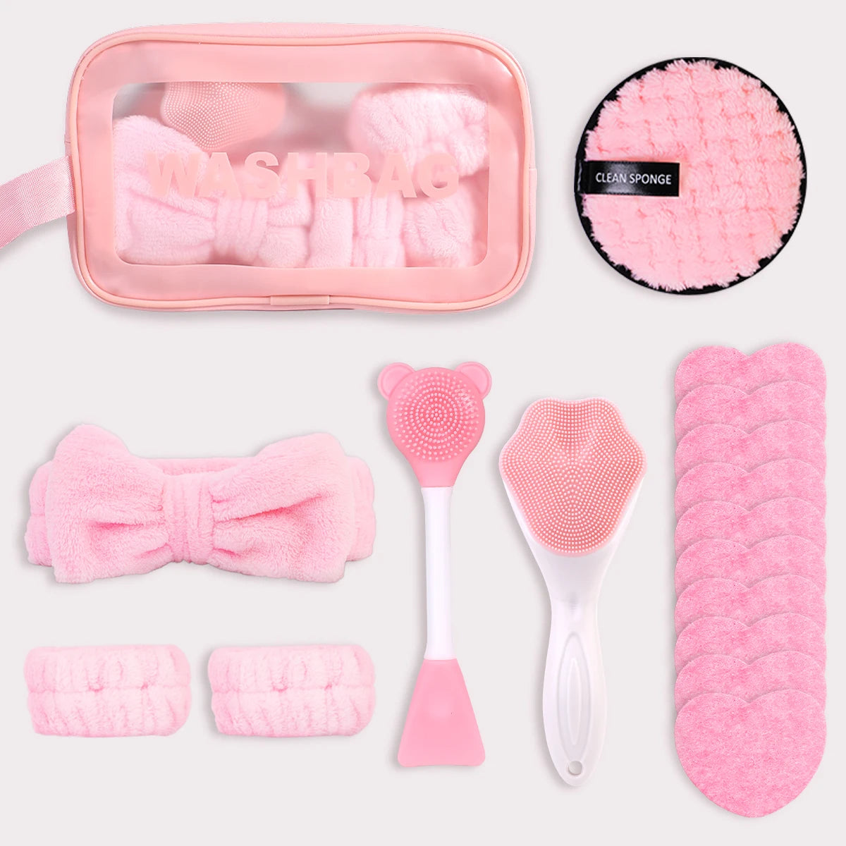 🧖‍♀️ Kit de limpieza facial de 17 piezas: cepillo y accesorios Cuidado completo