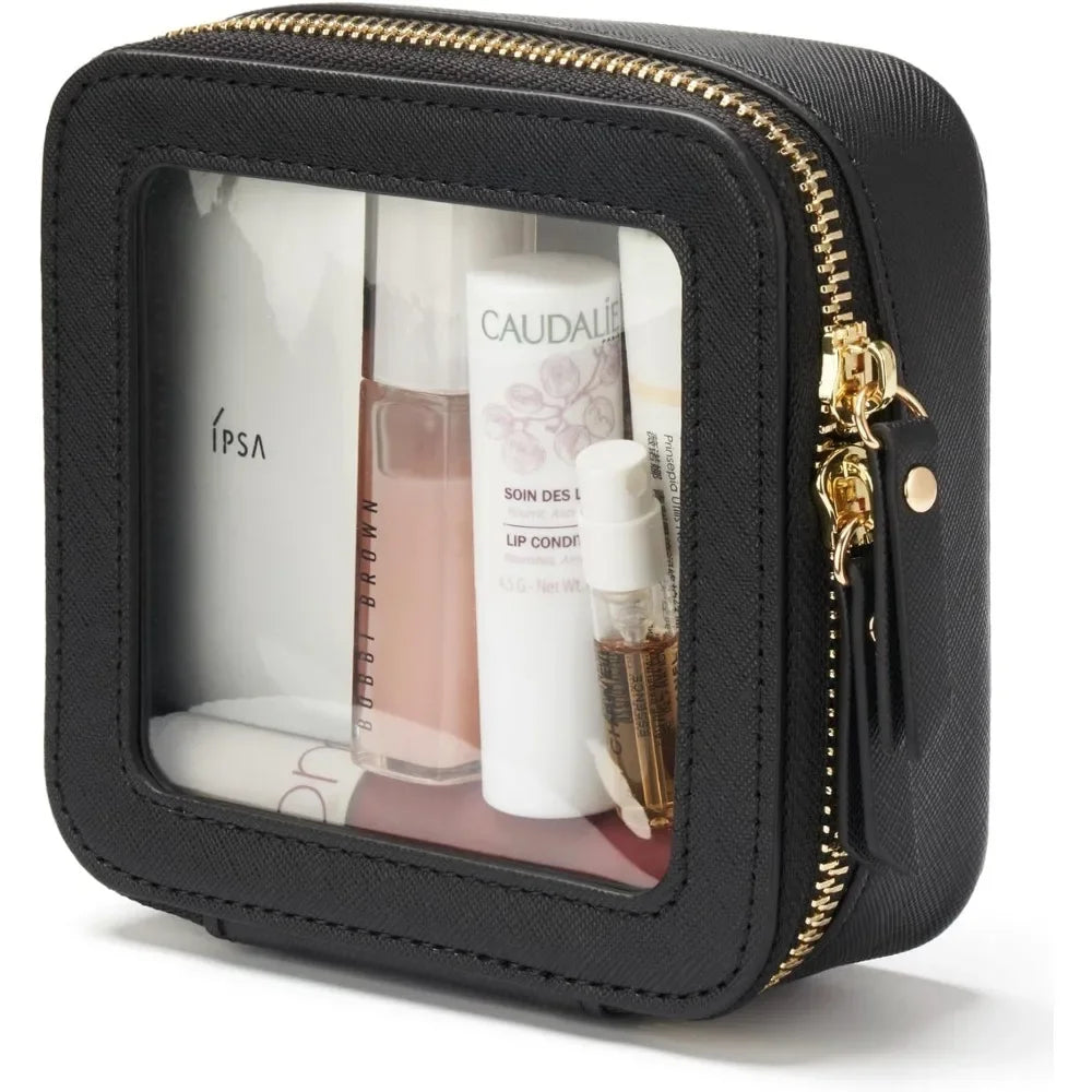 ✨ Mini Trousse Maquillage Transparente – Compacte & Imperméable