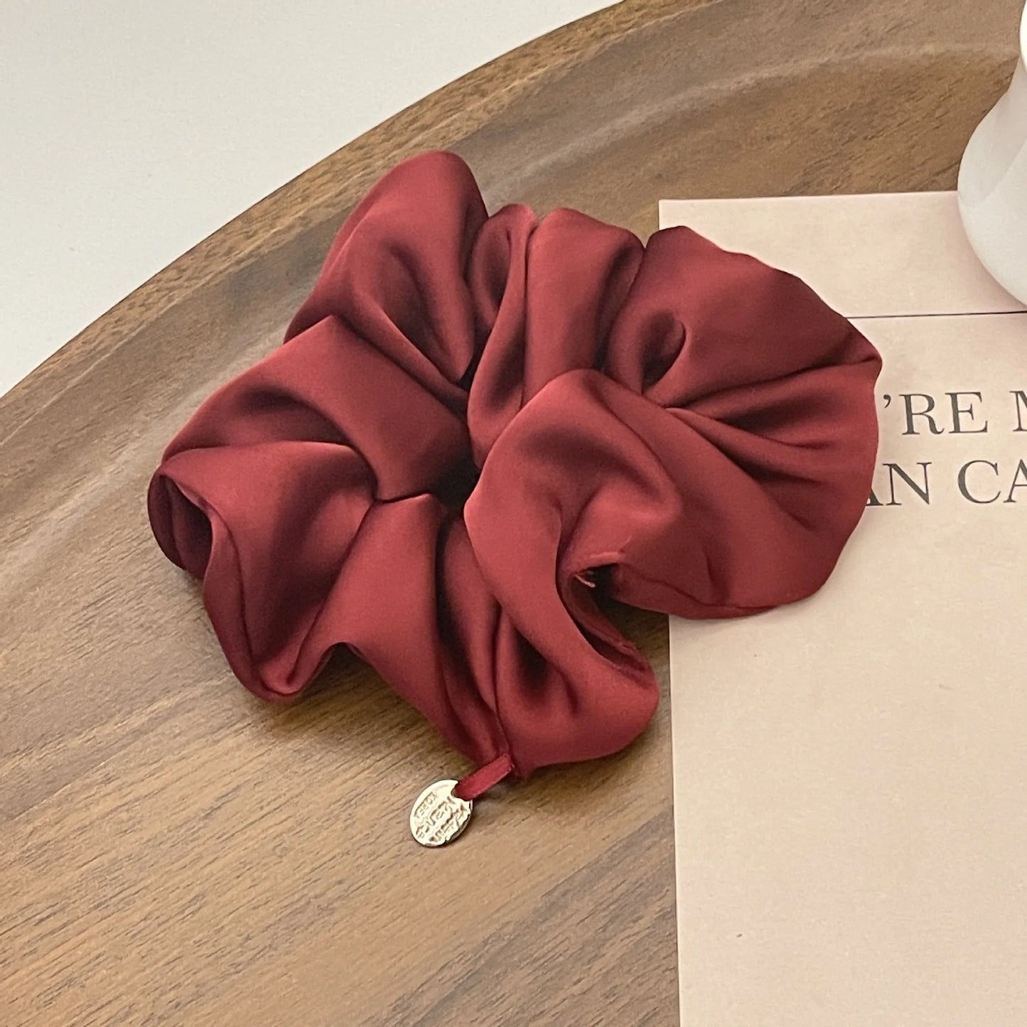 Chouchou Satin Femme – Élastique à Cheveux Effet Soie