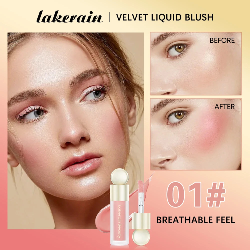 💗 Liquid Blush Stick – Natural matte finish, easy to blend cream texture