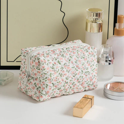 Trousse Maquillage Femme – Grande Capacité Compacte avec Fermeture Zip💐