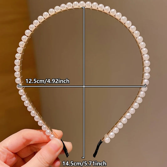 🎀 Conjunto de 5 accesorios para el cabello de princesa para niñas: diademas y pinzas de perlas