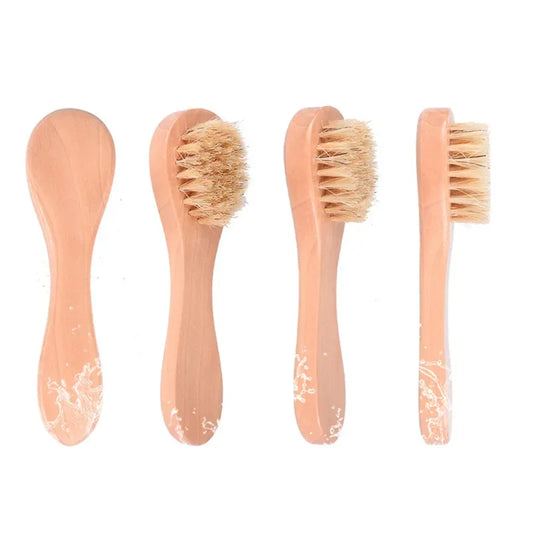 Cepillo de limpieza facial de madera: 1, 3 o 5 piezas para un cuidado profundo