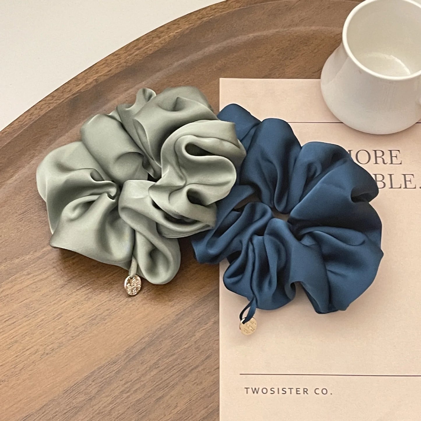 Chouchou Satin Femme – Élastique à Cheveux Effet Soie