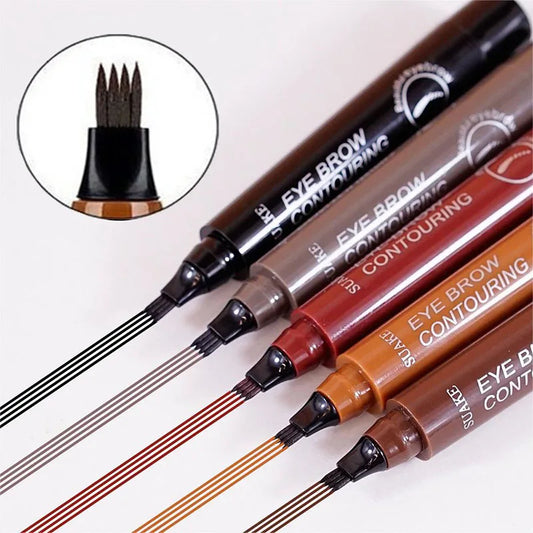 Crayon Sourcils 4 Pointes – Effet Microblading Longue Tenue