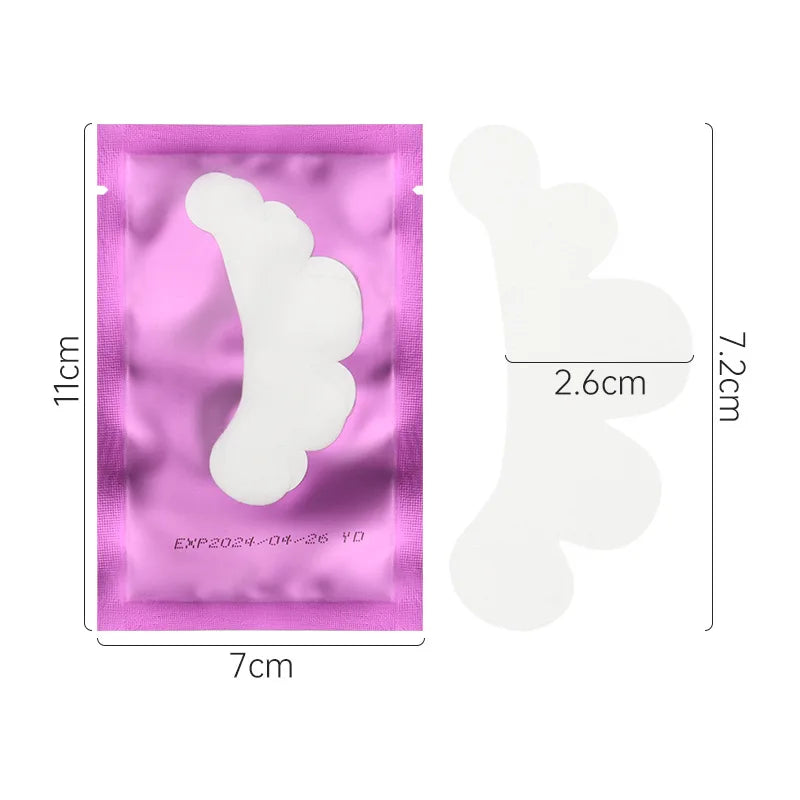 50 Pares de Parches de Gel para Extensiones de Pestañas – Forma de Nube