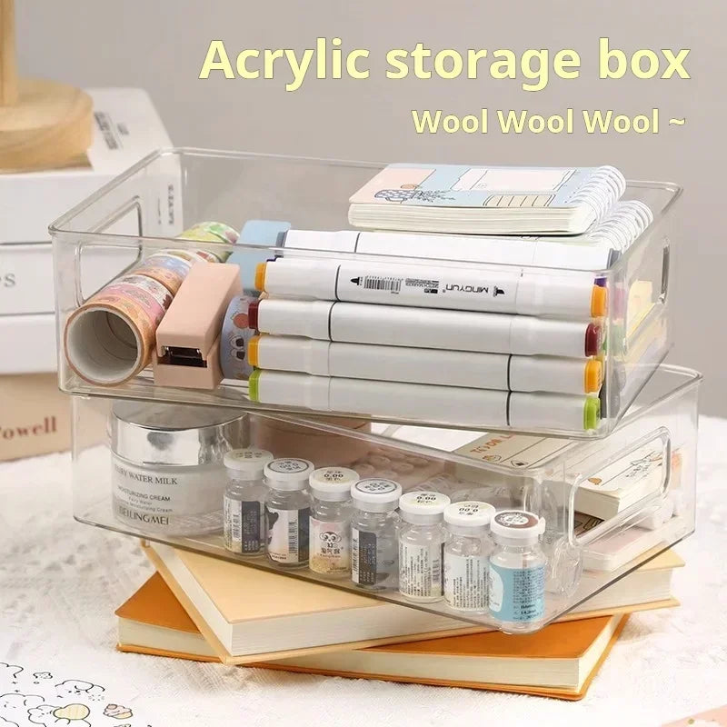 📦✨ Stackable Clear Storage Box – Waterproof Acrylic &amp; Stylish Design