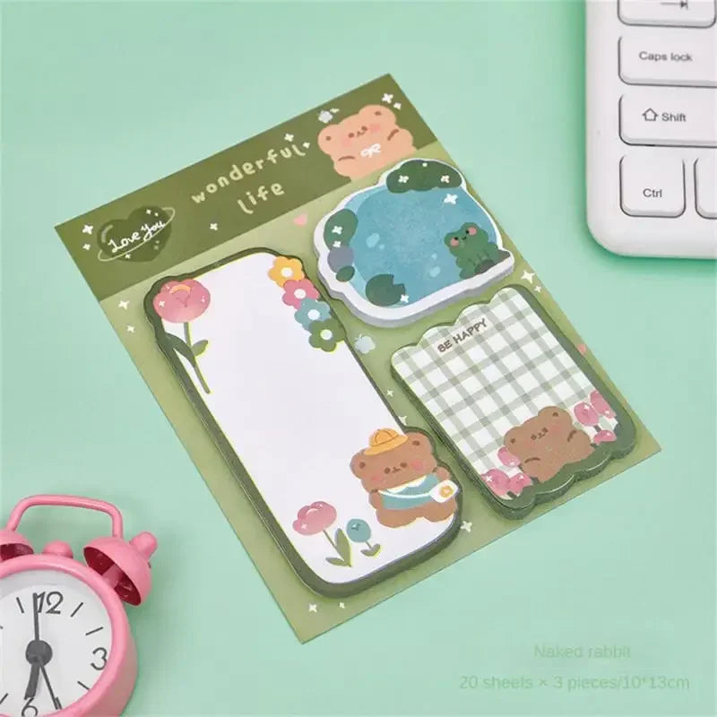 📌 Cartoon sticky notepads 60 stickies